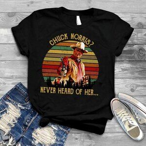 Chuck Norris Funny Meme Retro Fan Gift Graphic Martial Arts T-shirt .